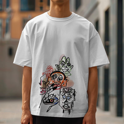 Abstract Oversized tshirt