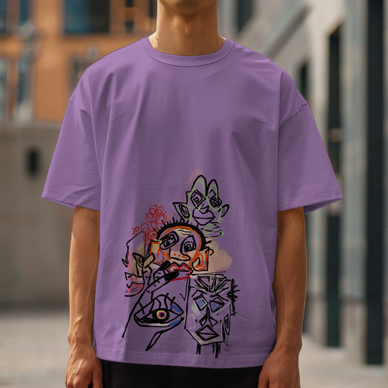 Abstract Oversized tshirt