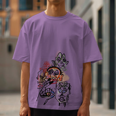 Abstract Oversized tshirt