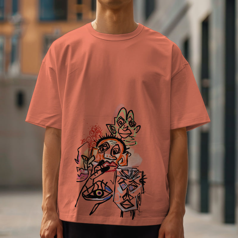 Abstract Oversized tshirt