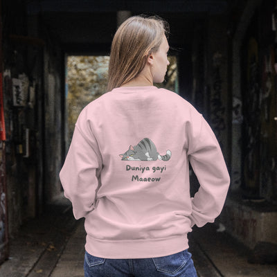 Meow Sweatshirt Oversized