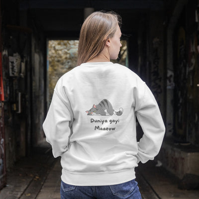 Meow Sweatshirt Oversized
